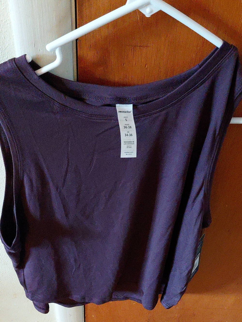 Marika Purple Sleeveless Tank Top